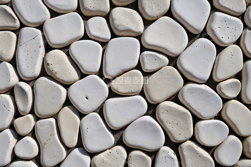 高清大图下载【趣麦麦图】白色鹅卵石纹理特写