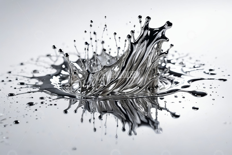 高清大图下载【趣麦麦图】液体飞溅微距特写画面