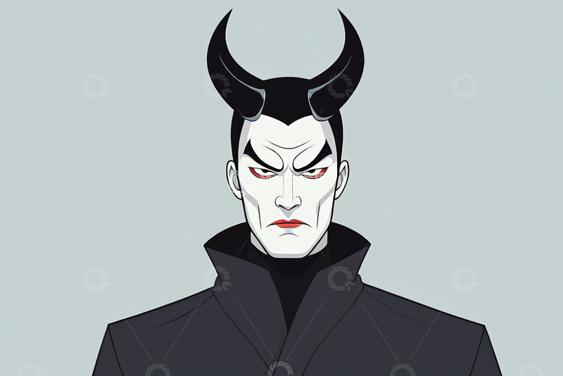 高清大图下载【趣麦麦图】恶魔角色人物正面形象