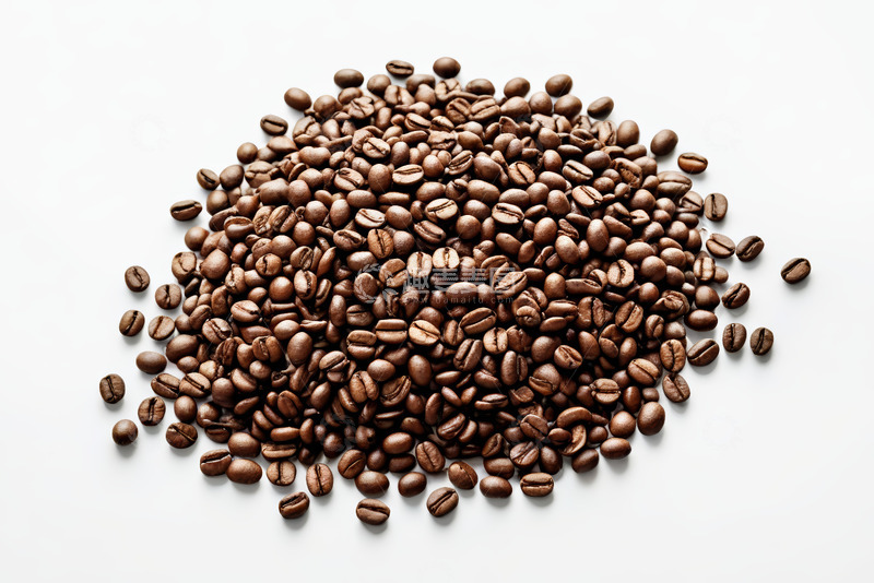 高清大图下载【趣麦麦图】一堆烘焙咖啡豆特写