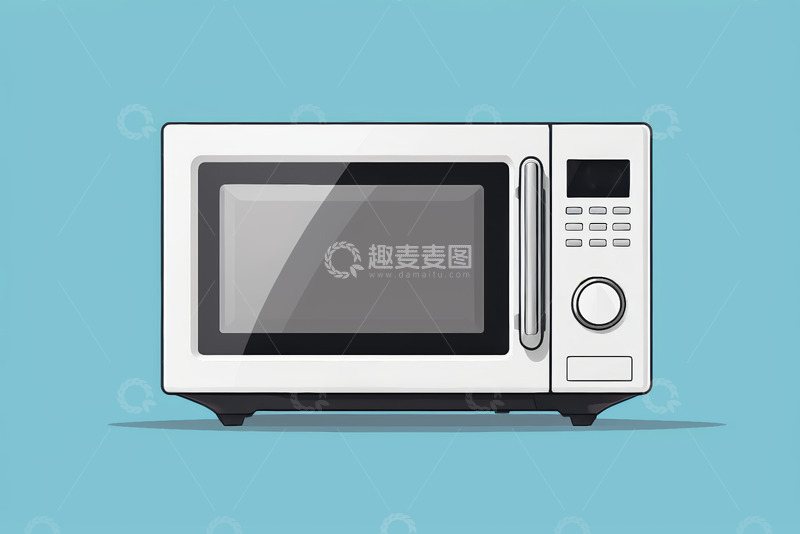 高清大图下载【趣麦麦图】白色微波炉插图