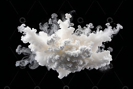 黑色背景白色烟雾素材