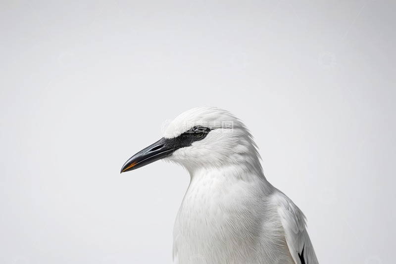 高清大图下载【趣麦麦图】白色鸟特写画面