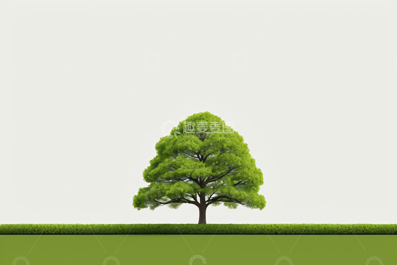 高清大图下载【趣麦麦图】绿色单棵树木素材