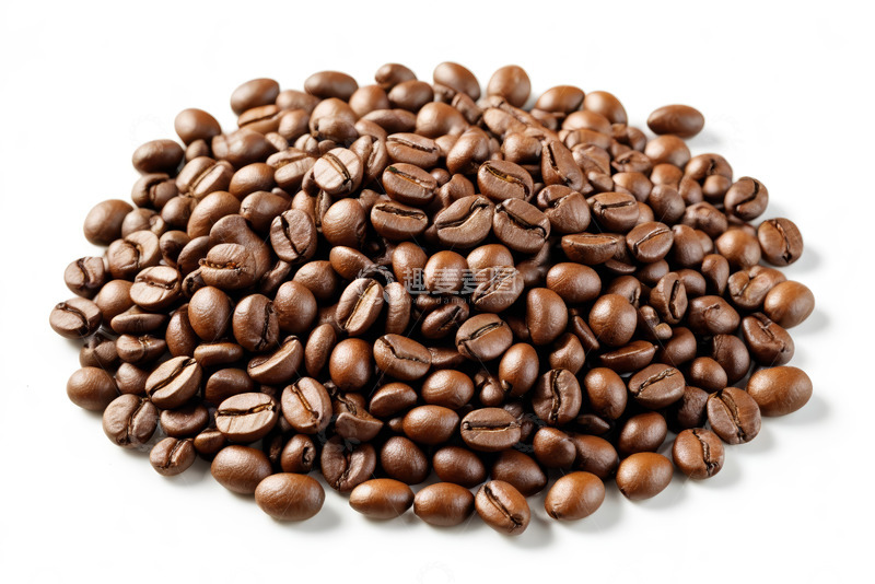 高清大图下载【趣麦麦图】一堆烘焙咖啡豆特写