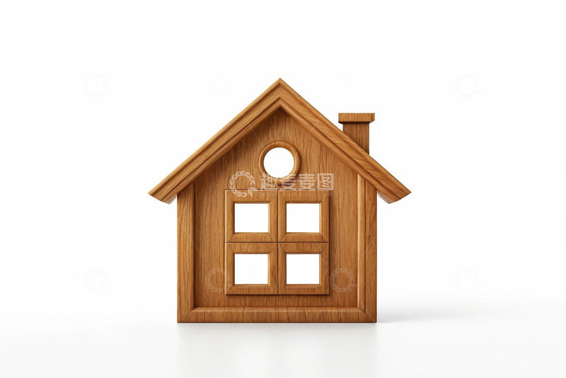 高清大图下载【趣麦麦图】木质房屋模型3D效果图