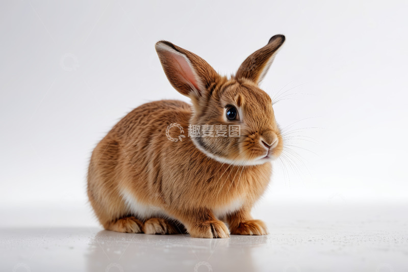 高清大图下载【趣麦麦图】棕色兔子特写