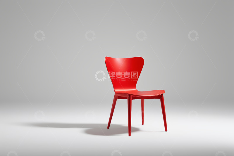 高清大图下载【趣麦麦图】红色现代设计风格椅子
