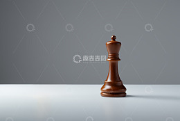 国际象棋国王棋子特写