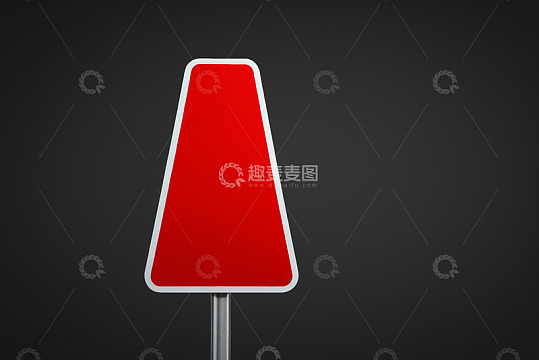红色交通警示标志