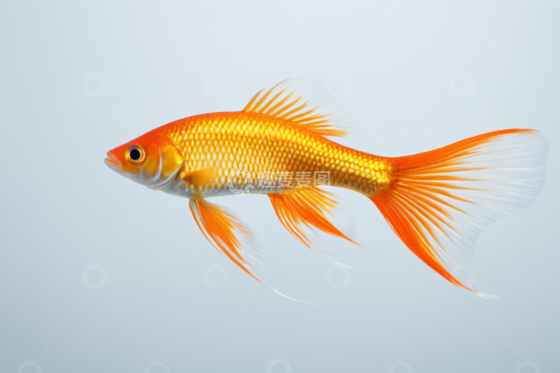 高清大图下载【趣麦麦图】橙色金鱼特写