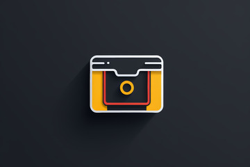 简约风格相机图标设计