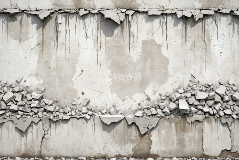高清大图下载【趣麦麦图】破损剥落的墙面纹理素材