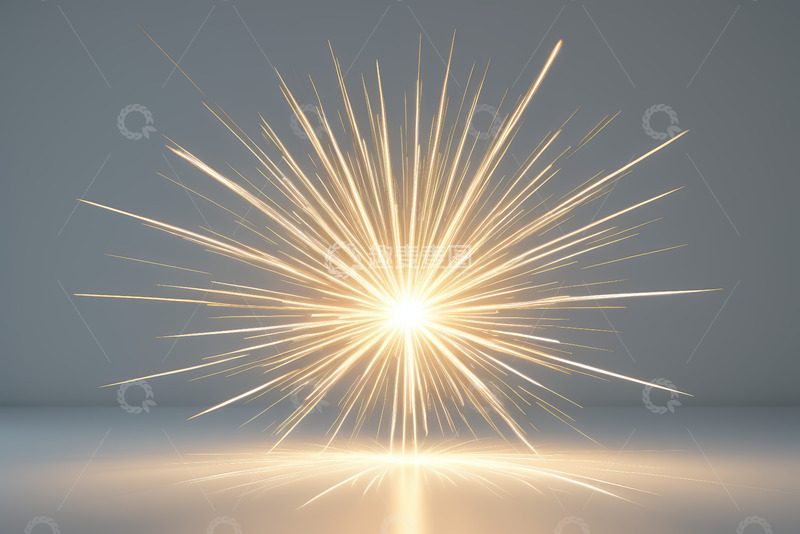 高清大图下载【趣麦麦图】金色发光粒子放射特效素材