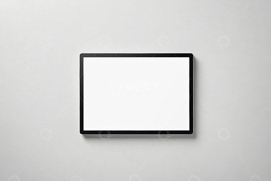 白色背景的黑色边框显示屏
