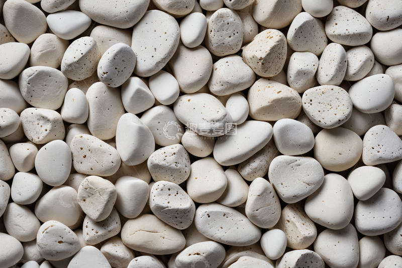 高清大图下载【趣麦麦图】白色鹅卵石特写