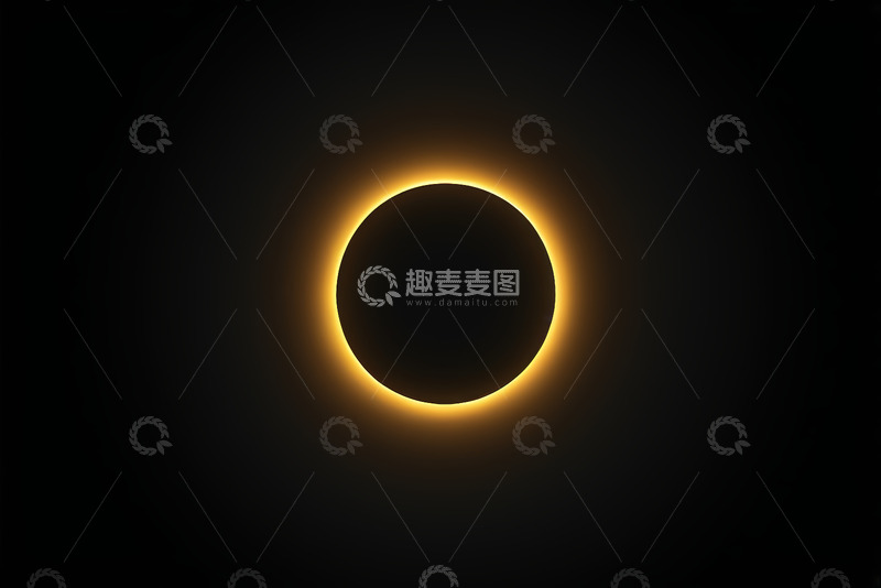 高清大图下载【趣麦麦图】日环食天文现象特写