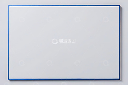 蓝色边框白色背景展示板