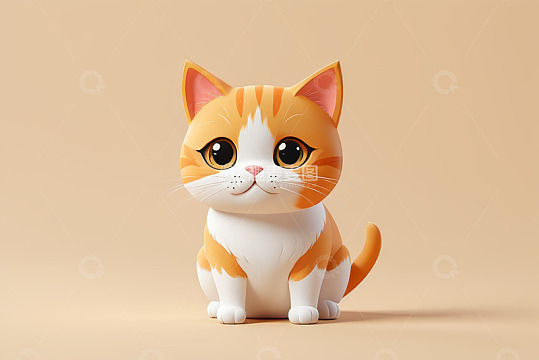 可爱卡通小猫形象素材