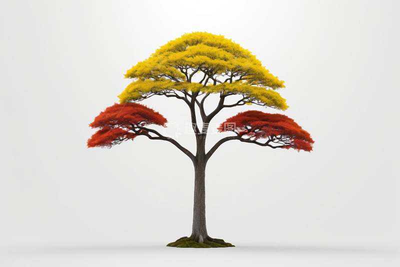 高清大图下载【趣麦麦图】多彩树木植物素材
