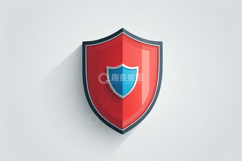 高清大图下载【趣麦麦图】红色盾牌图标