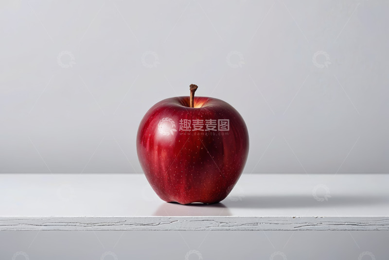 高清大图下载【趣麦麦图】红色苹果静物特写