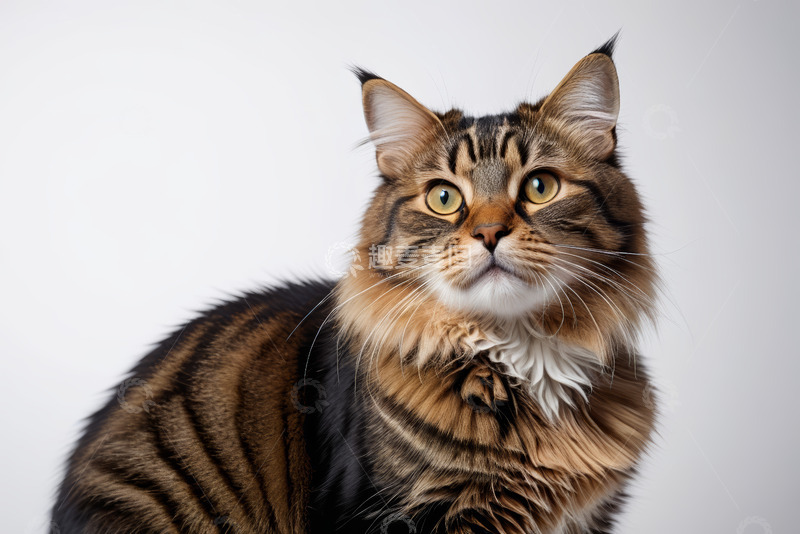 高清大图下载【趣麦麦图】缅因猫特写