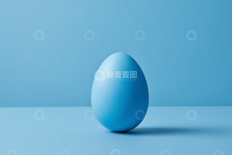 高清大图下载【趣麦麦图】蓝色鸡蛋静物特写