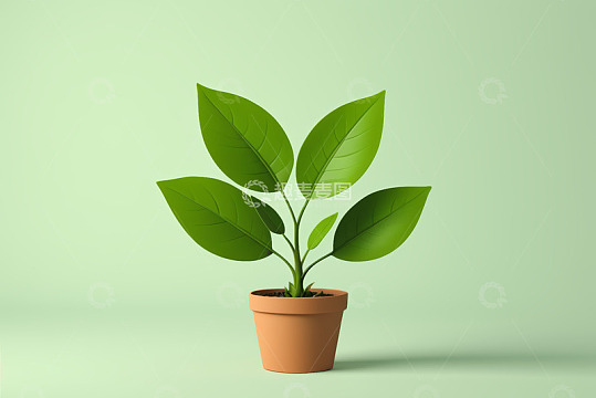 盆栽绿植植物室内素材