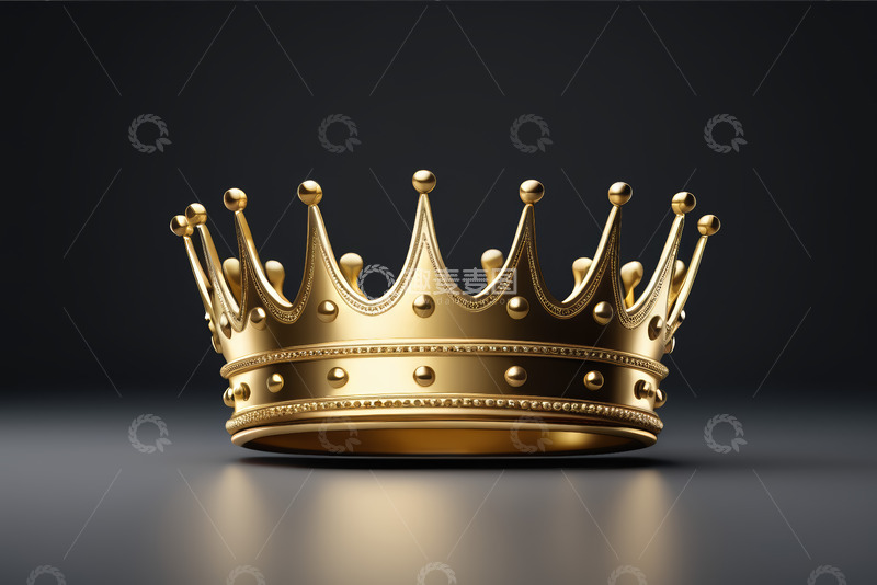 高清大图下载【趣麦麦图】金色皇冠特写素材