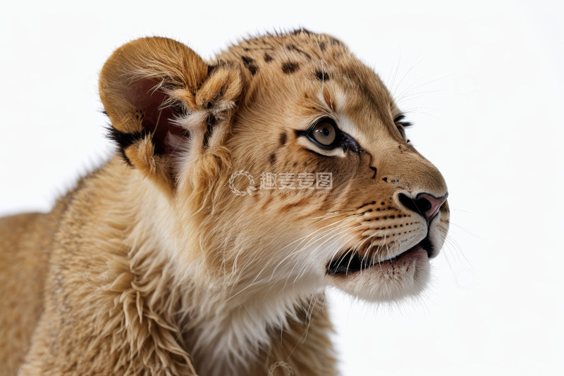高清大图下载【趣麦麦图】小狮子侧面特写