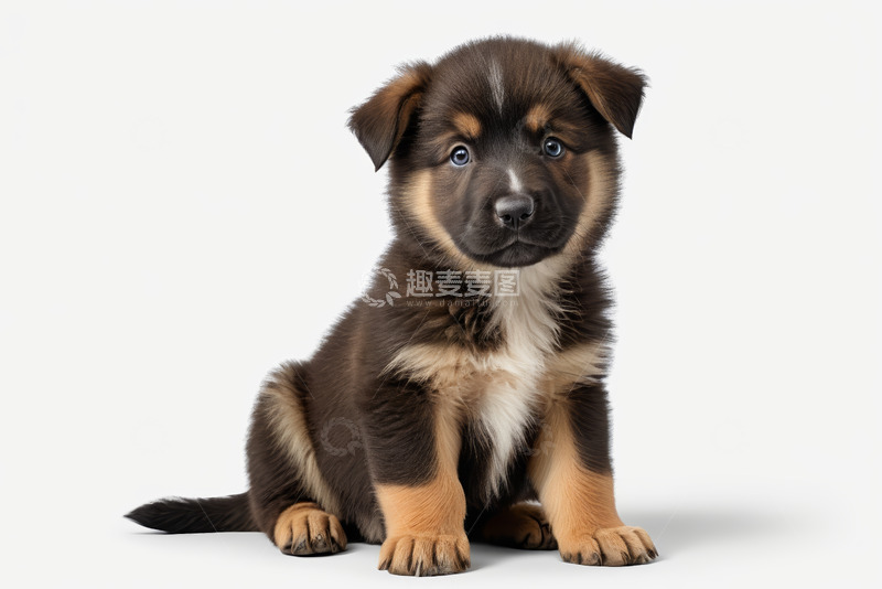 高清大图下载【趣麦麦图】可爱小狗正面特写