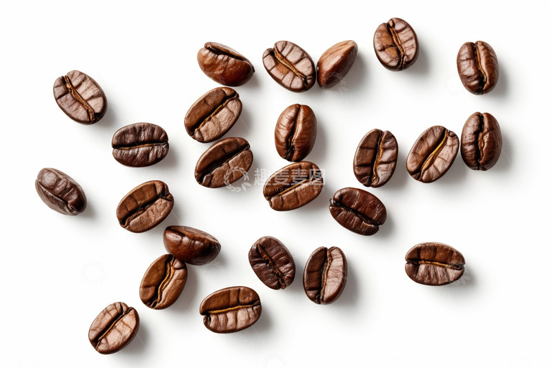 高清大图下载【趣麦麦图】散落的烘焙咖啡豆