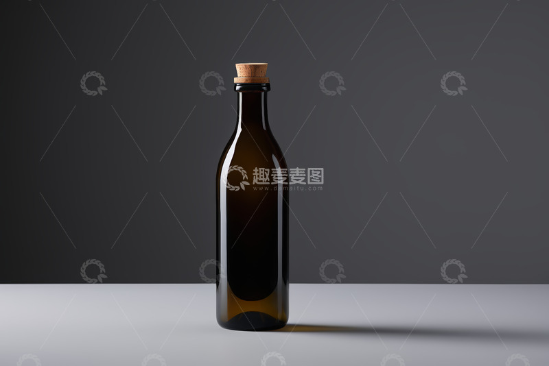 高清大图下载【趣麦麦图】棕色玻璃瓶配软木塞静物