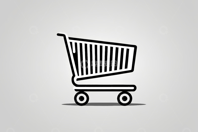 高清大图下载【趣麦麦图】简约购物车图标