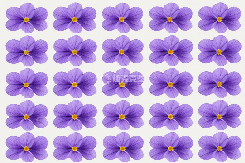 高清大图下载【趣麦麦图】紫色花朵排列素材