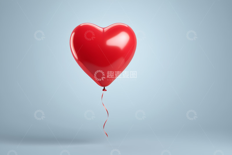高清大图下载【趣麦麦图】红色心形气球素材