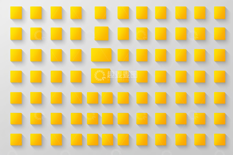 高清大图下载【趣麦麦图】黄色方形图案背景设计素材