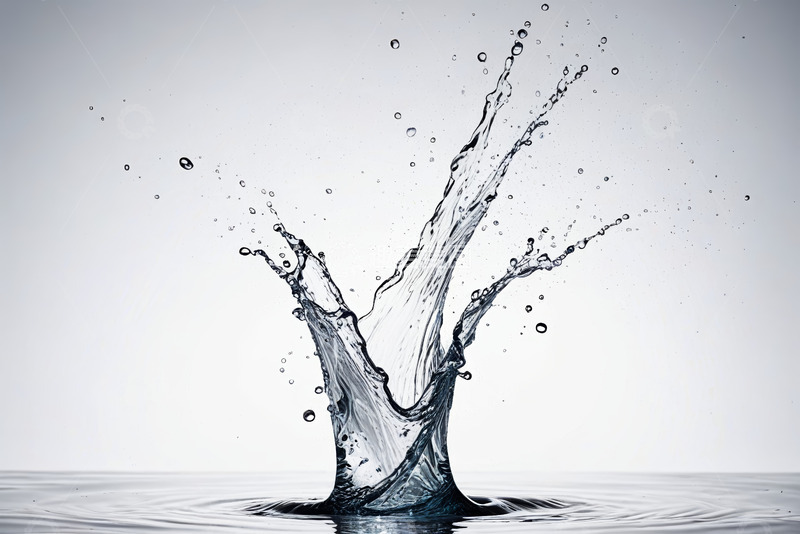 高清大图下载【趣麦麦图】水花飞溅特写画面素材