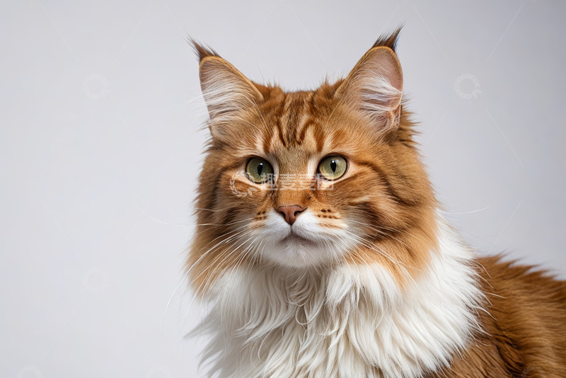 高清大图下载【趣麦麦图】长毛猫特写