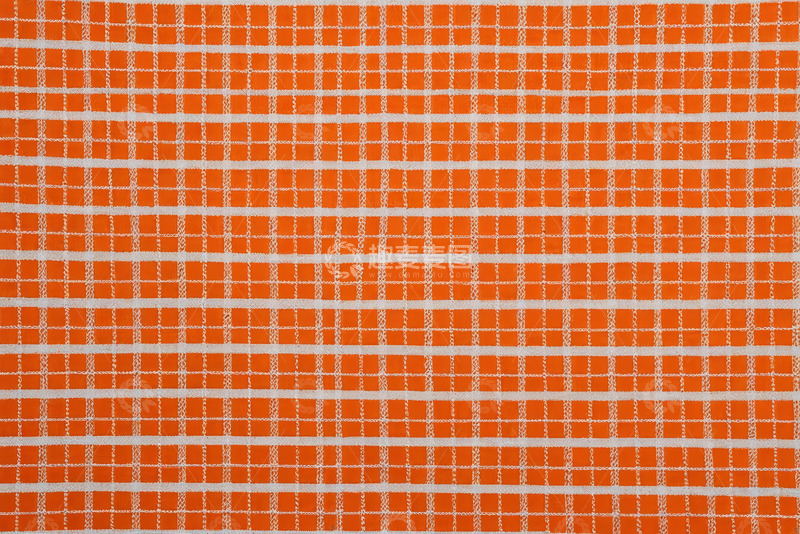 高清大图下载【趣麦麦图】橙色格子纹理纺织品素材