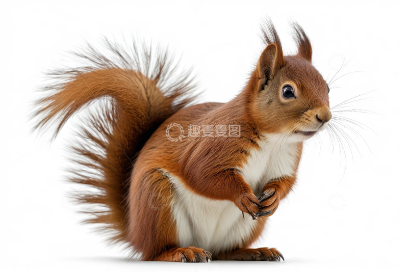 高清大图下载【趣麦麦图】红松鼠特写