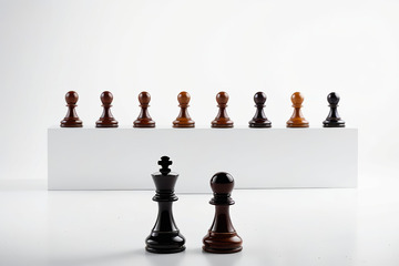 国际象棋棋子特写