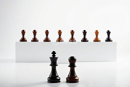 国际象棋棋子特写