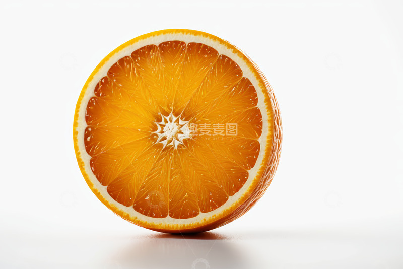 高清大图下载【趣麦麦图】半个切面橙子特写