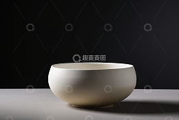 白色碗特写静物素材