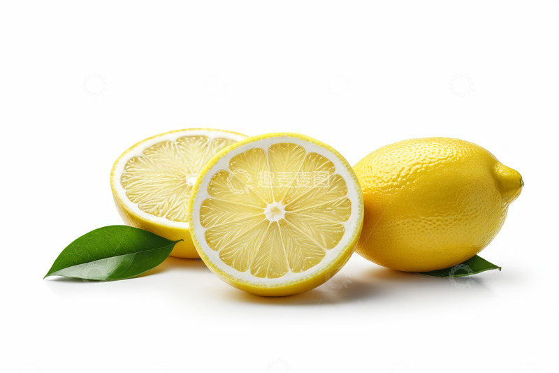 高清大图下载【趣麦麦图】新鲜柠檬及柠檬切片素材