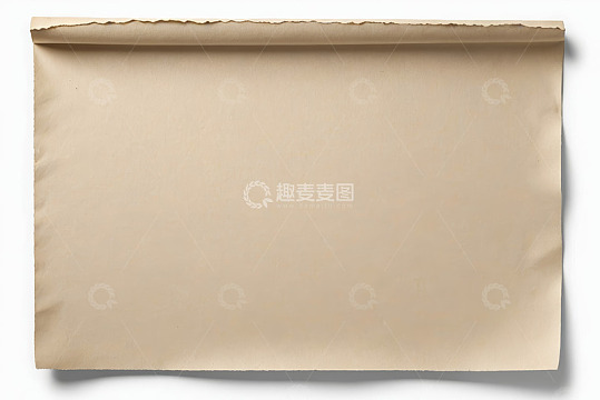 复古质感卷边纸张素材