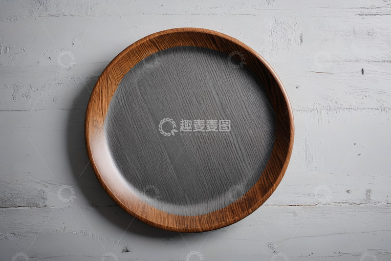高清大图下载【趣麦麦图】木质圆盘特写静物