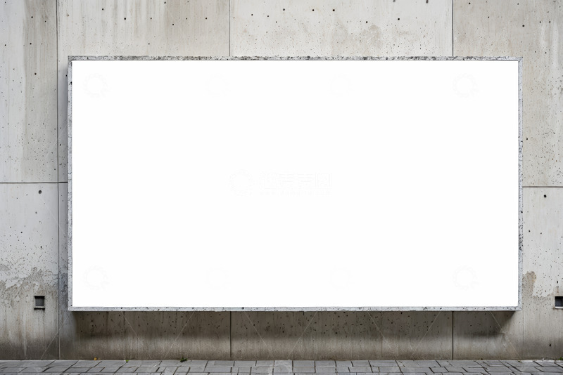 高清大图下载【趣麦麦图】户外空白广告牌墙面背景